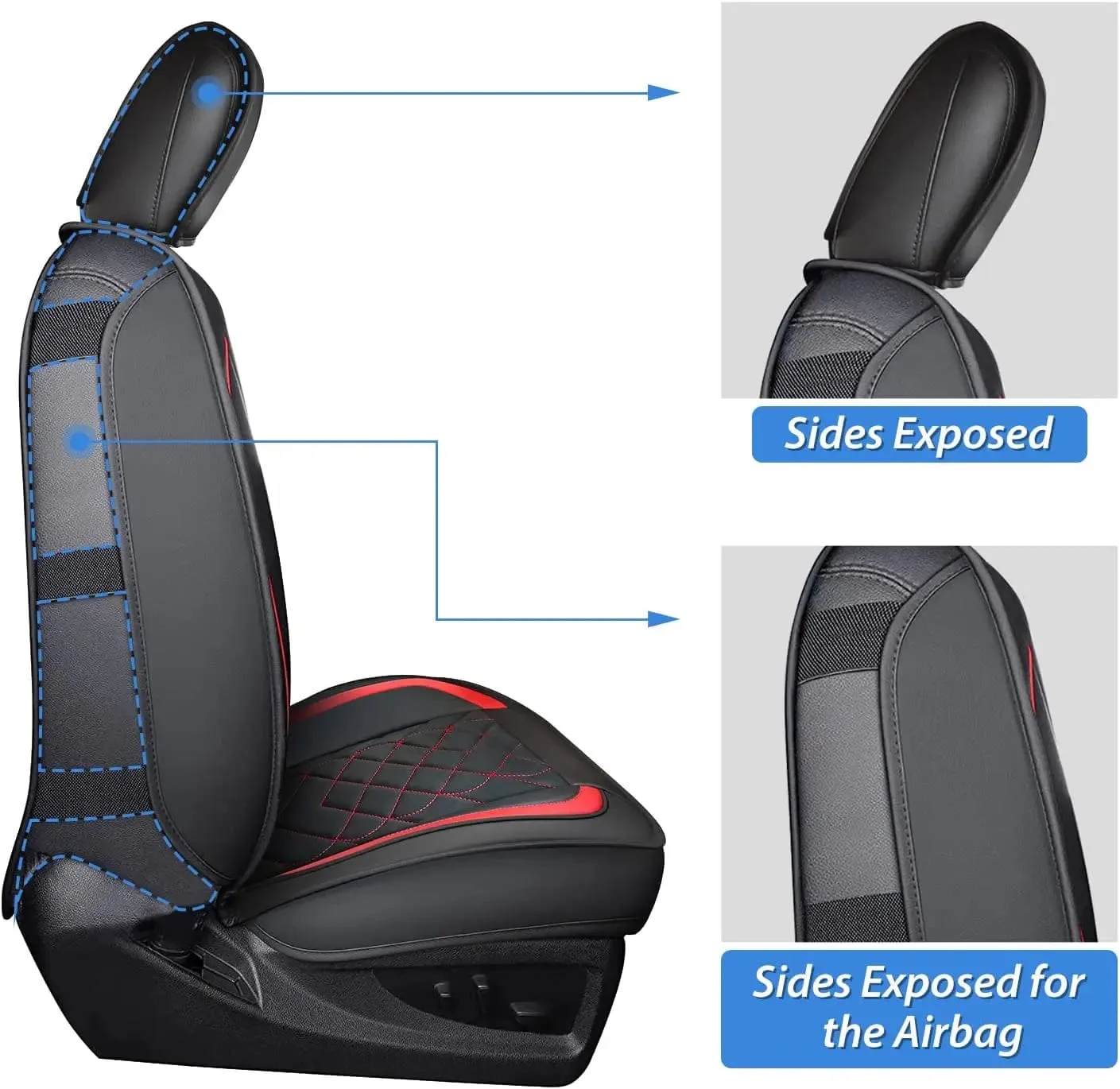 2009-2024 Ford F150 Super Crew 2017-2024 F250 F350 F450 Crew Cab Seat Covers