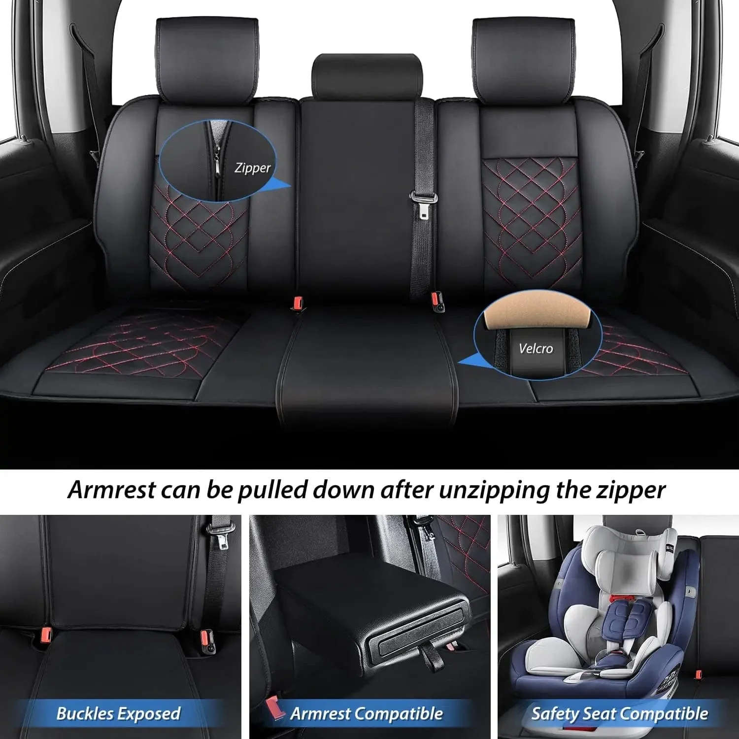 2009-2024 Ford F150 Super Crew 2017-2024 F250 F350 F450 Crew Cab Seat Covers