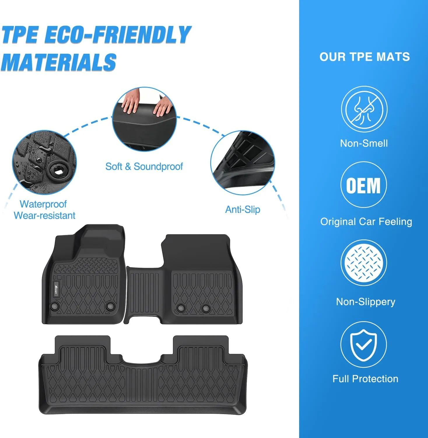 2023 2024 2025 Nissan Ariya TPE Floor Mats