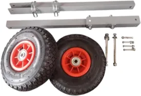 Boat Launching Wheels Marine Hardware Aluminum Alloy Strong Bearing Capacity Heavy Duty Boat Launching Trolly for Tender Raft