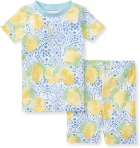 Burt's Bees Baby Baby Girls' Pajamas, Tee and Short 2-Piece Pj Set