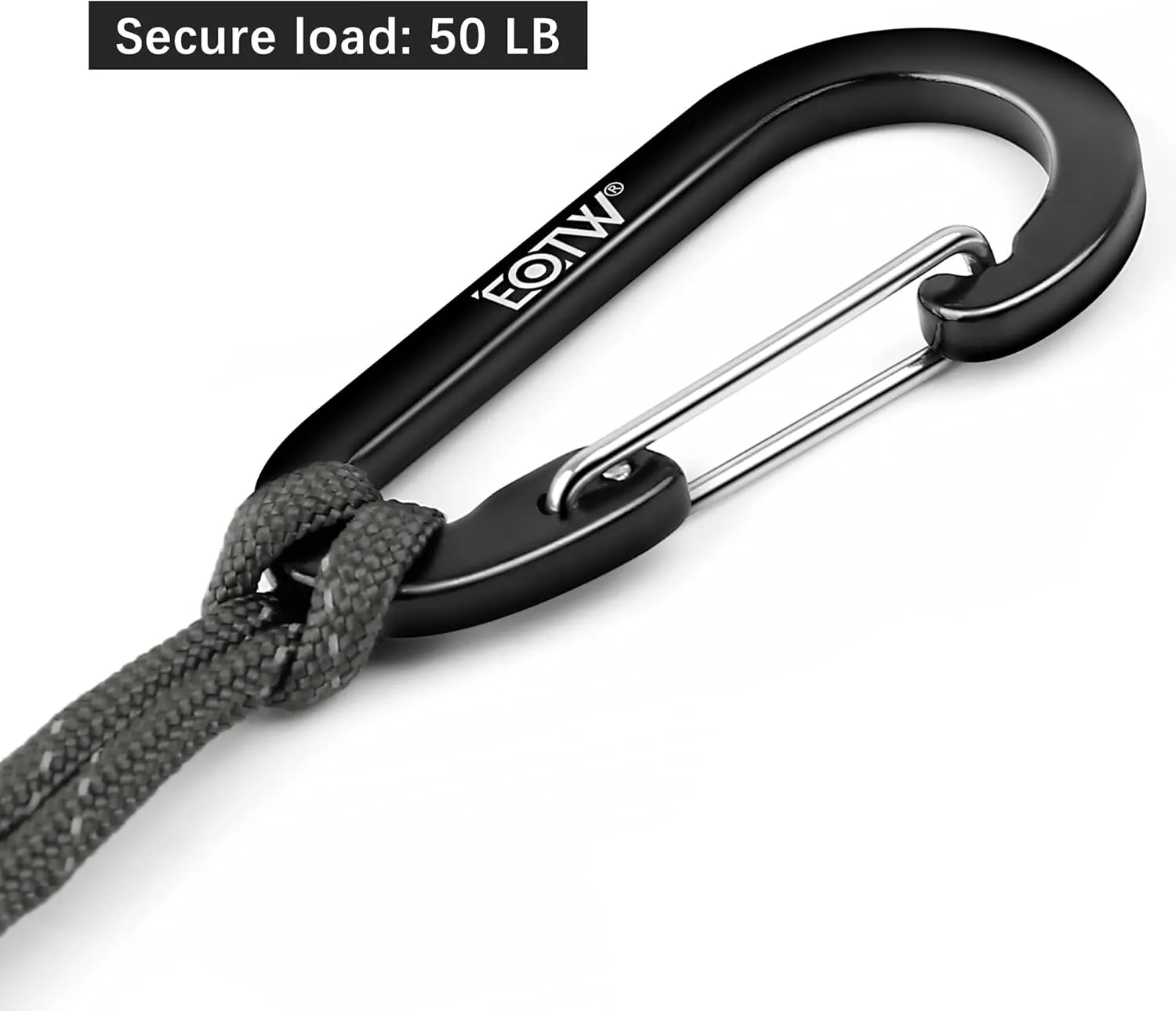EOTW Paracord Keychain Carabiner Key Chain Lanyard Braided with Aluminum Clip D Ring for Water Bottle Backpack Men Women Camping Hiking Outdoor Gear