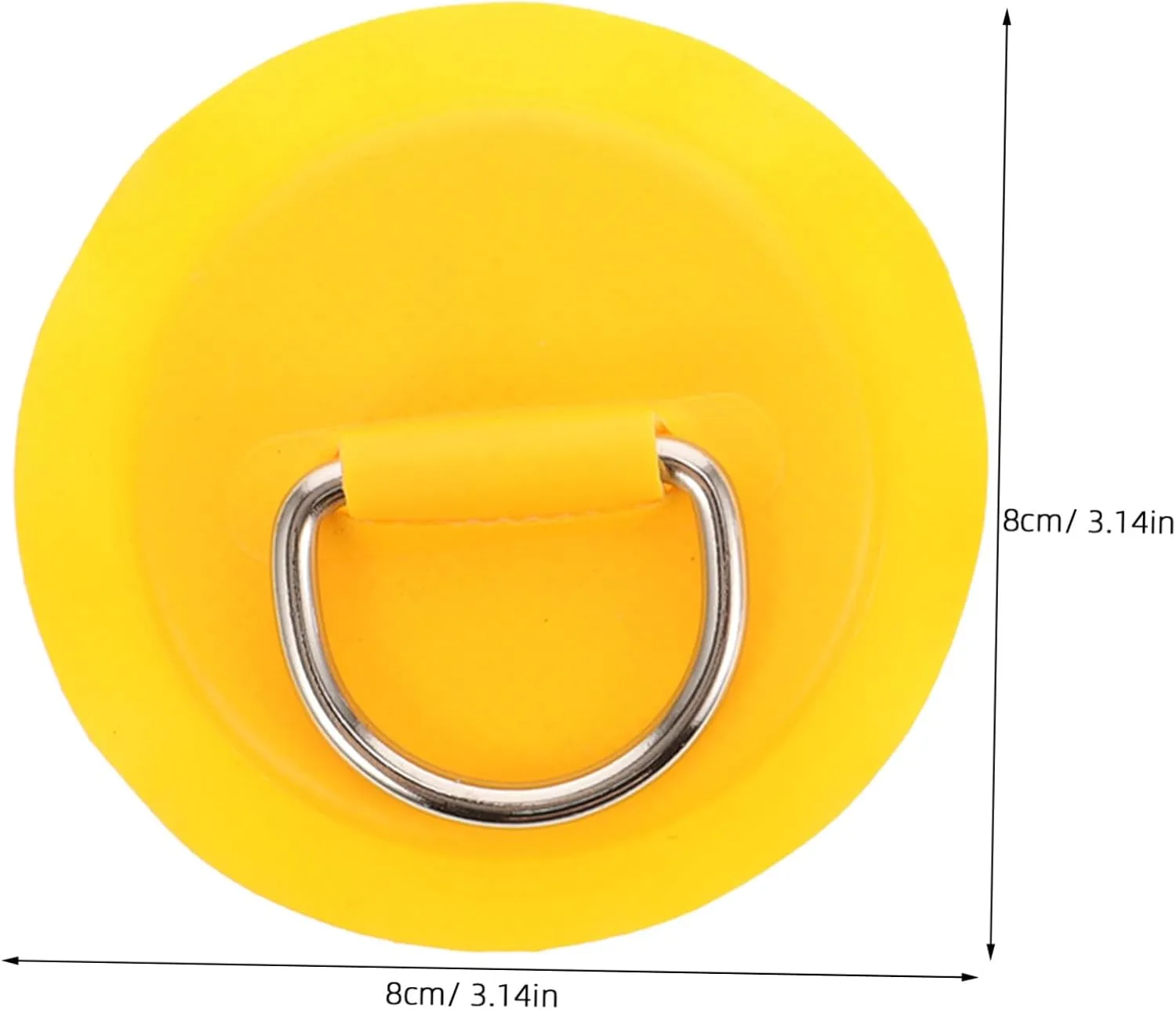 Garneck Rubber Boat Stainless Steel D-Buckle Replacement Rope Accessory Kayak D- Patch Kayak d Rings Canoes