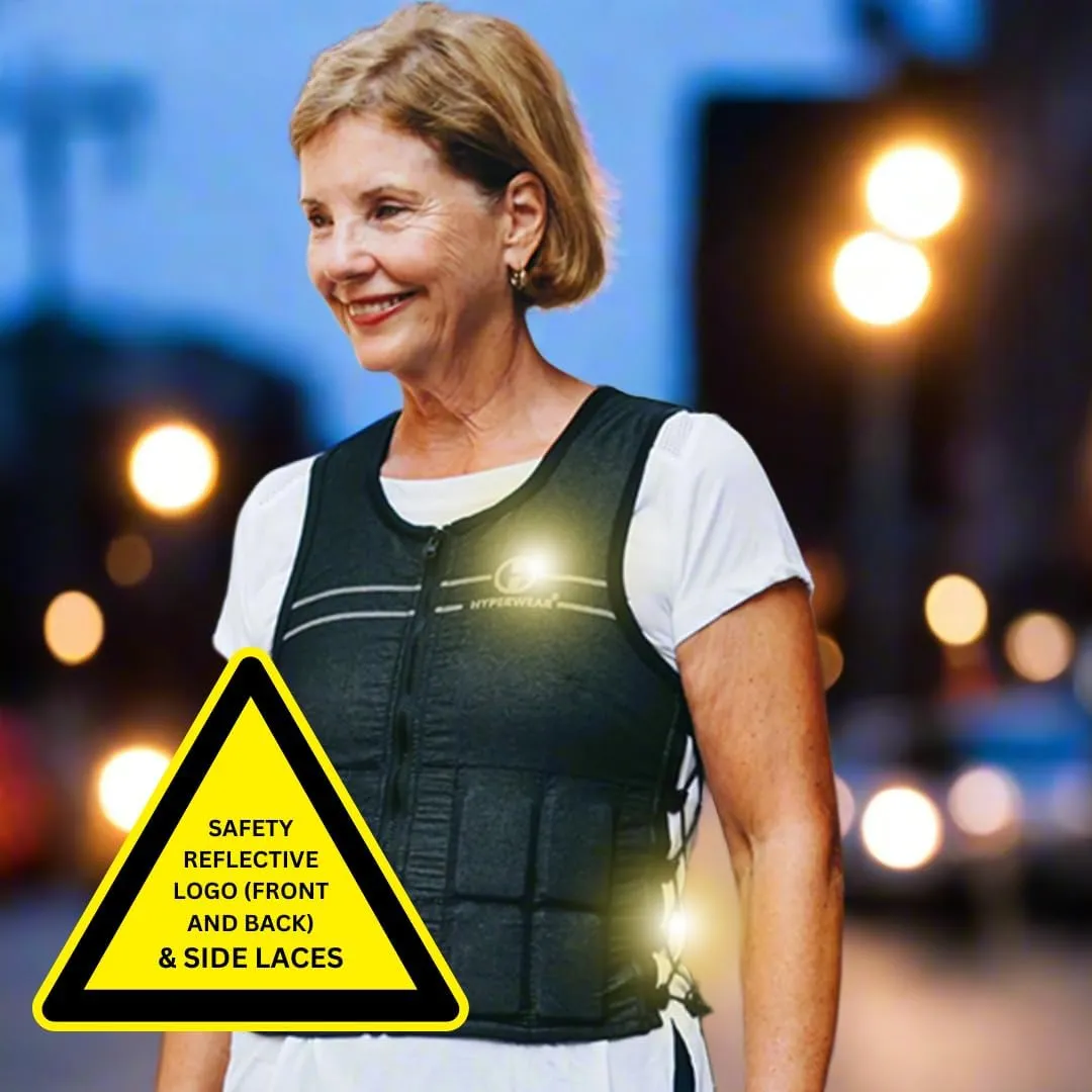 HYPERWEAR Hyper Vest FIT Weighted Vest for Women (Up to 10 lbs)  Comfortable, Breathable, & Adjustable for Walking, Running, Strength Training & Bone Health