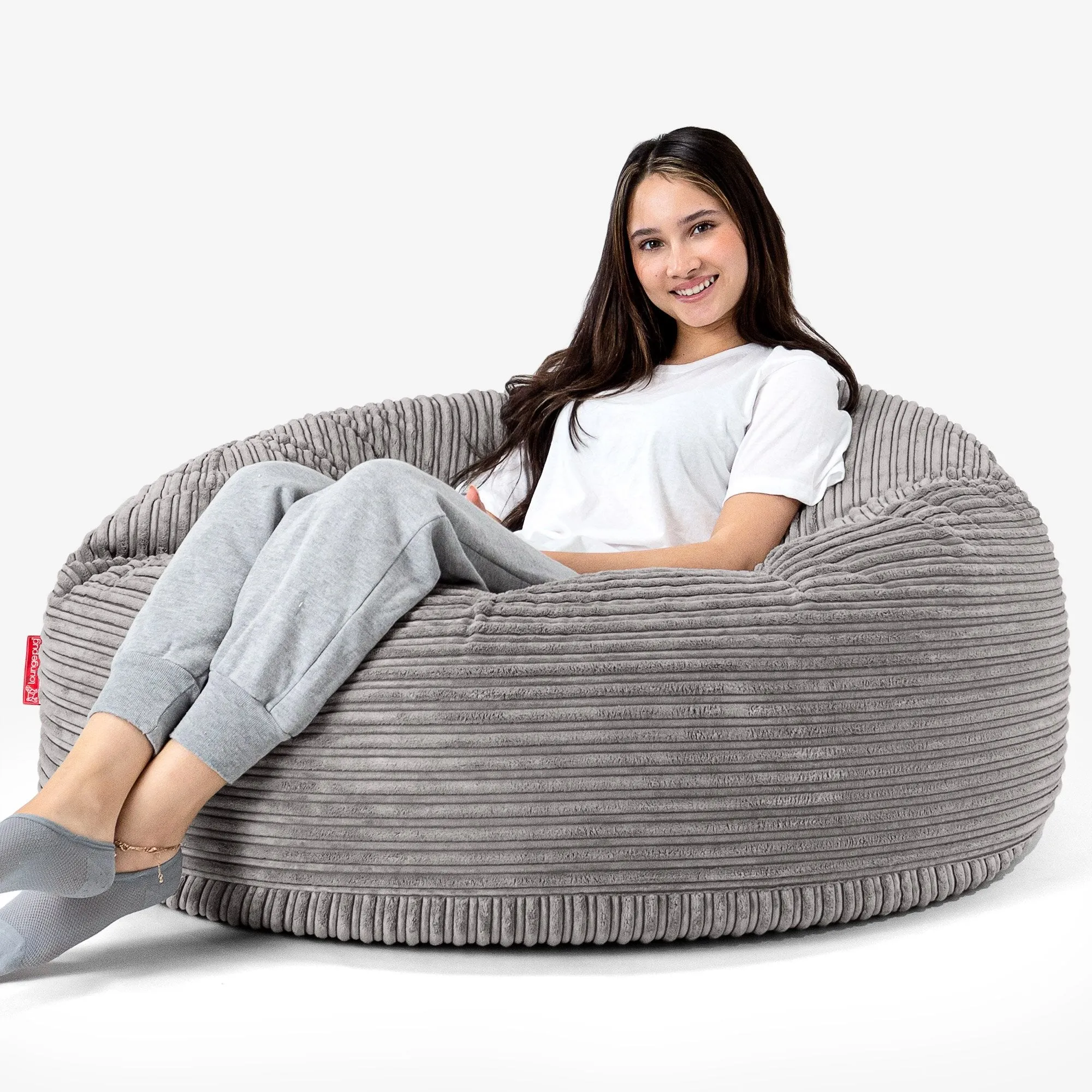 Mammoth Bean Bag Sofa - Cord Graphite Grey