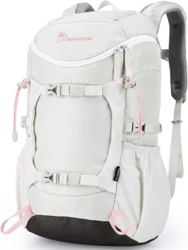 MOUNTAINTOP Small Hiking Backpack 28L Travel Daypack Lightweight for Women for Outdoor Camping, 20.512.26.3 INIvory