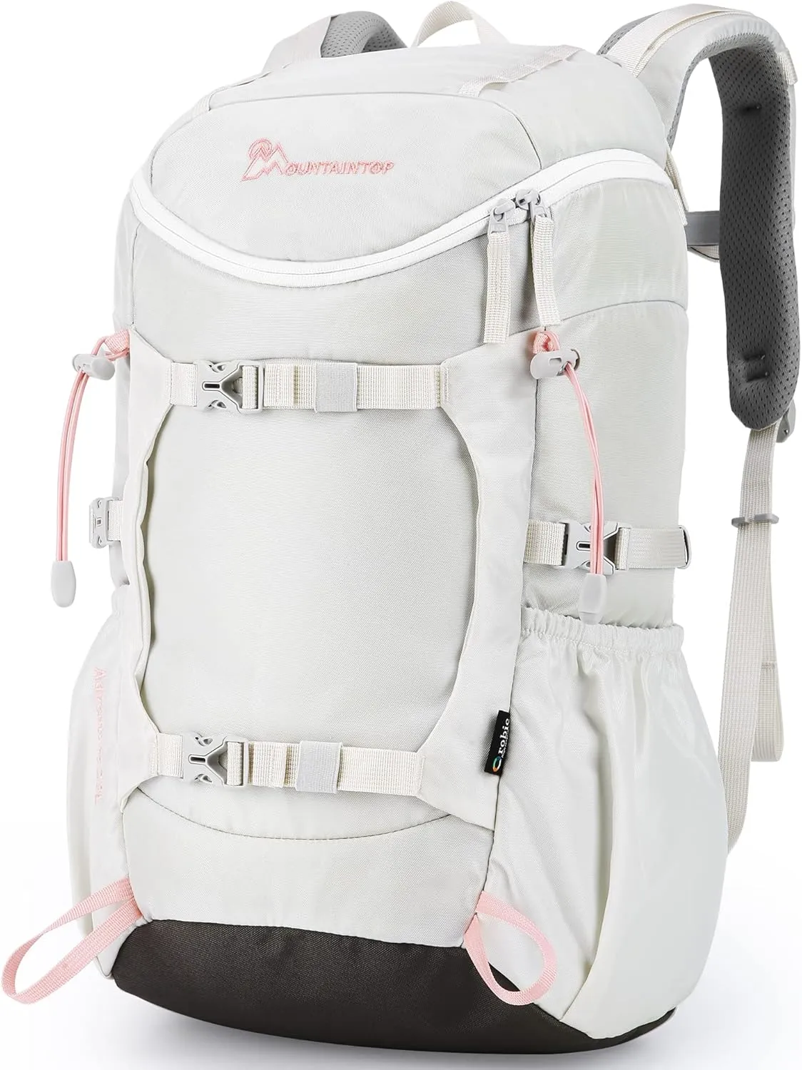MOUNTAINTOP Small Hiking Backpack 28L Travel Daypack Lightweight for Women for Outdoor Camping, 20.512.26.3 INIvory
