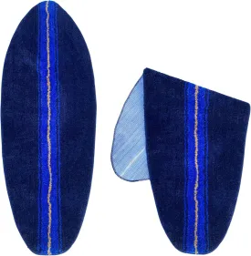 New 5ft Long Surfboard Shaped Rug Bath mats (Navy Blue/Royal Blue)