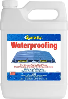 STAR BRITE Waterproofing Spray, Waterproofer   Stain Repellent   UV Protection for Boat Covers, Car Covers, Bimini Tops, Tents, Jackets, Backpacks, Boots, Awnings, Patio Covers & More
