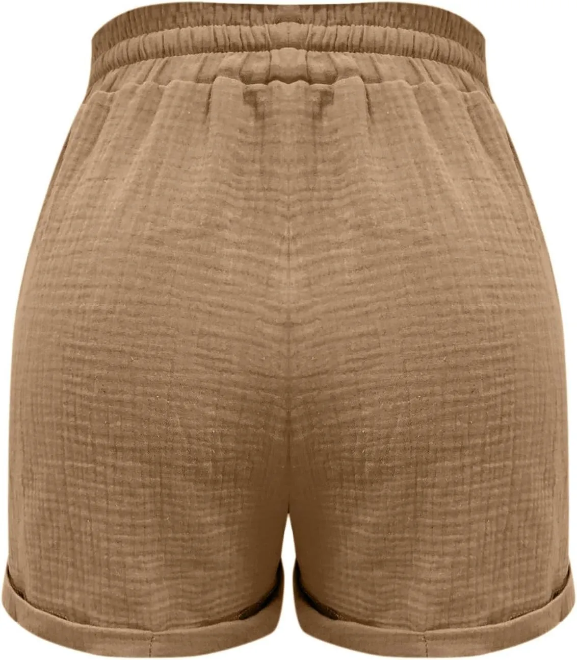 Womens Linen Shorts,2025 Summer Shorts for Women Comfy Cute Drawstring Beach Short Pants with Pockets