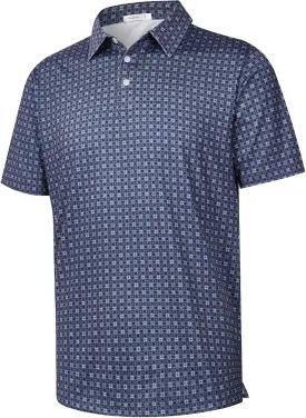 zeetoo Mens Polo Shirts Print Golf Shirts Performance Moisture Wicking Dry Fit Short Sleeve Golf Polo Shirts for Men
