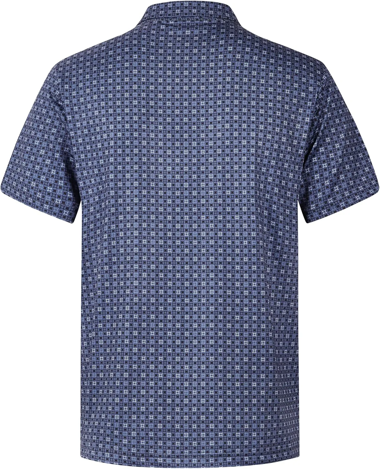 zeetoo Mens Polo Shirts Print Golf Shirts Performance Moisture Wicking Dry Fit Short Sleeve Golf Polo Shirts for Men